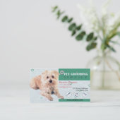 Pet grooming service visitekaartje (Staand voorkant)