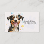 Pet Grooming Services QR-code Visitekaartje (Voorkant)