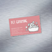 Pet Grooming Services Visitekaartje Magnetisch Visitekaartje (Voorbeeld)