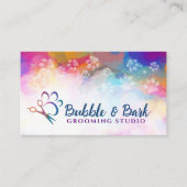 Pet Grooming Services - Waterverf kunst Visitekaartje (Voorkant)