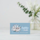 Pet Grooming Services - Waterverf kunst Visitekaartje (Staand voorkant)