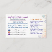 Pet Grooming Services - Waterverf kunst Visitekaartje (Achterkant)