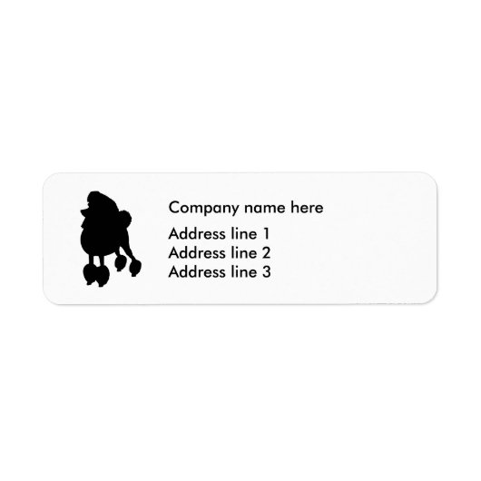 Pet Grooming Sjabloon Adres Sticker Labels (Voorkant)