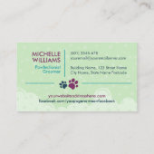 Pet Grooming Studio - Groomer Services Visitekaartje (Achterkant)