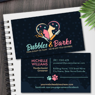 Pet Grooming Studio - Groomer Services Visitekaartje