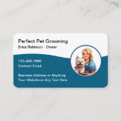 Pet Grooming Trendy Visitekaartjes (Voorkant)