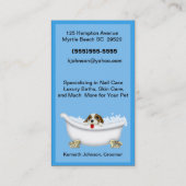 Pet Grooming Visitekaartje (Achterkant)