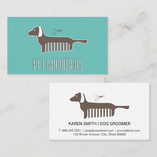 Pet Grooming Visitekaartje (Voorkant / Achterkant)