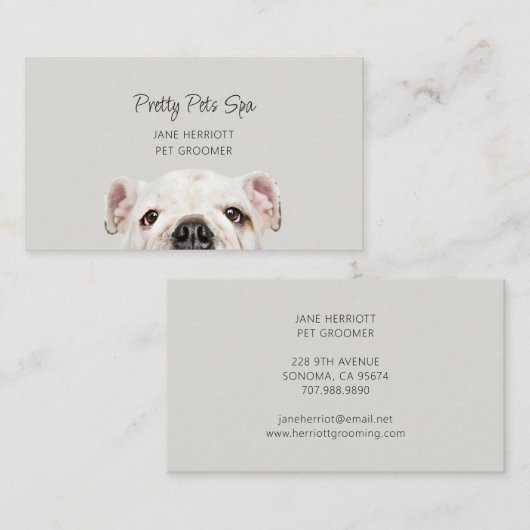Pet Grooming Visitekaartje (Voorkant / Achterkant)