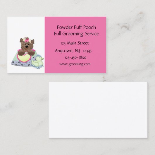 Pet Grooming Visitekaartje (Voorkant / Achterkant)
