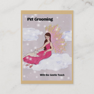 Pet Grooming Visitekaartje met Dog en Angel