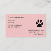 Pet Grooming Visitekaartjes (Achterkant)