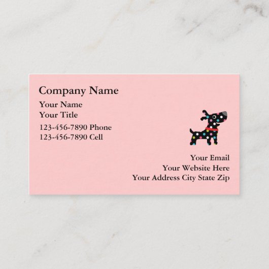 Pet Grooming Visitekaartjes (Achterkant)