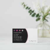 Pet Grooming Visitekaartjes Nieuw Trendy (Staand voorkant)
