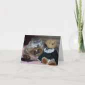 Pet Groundhog Maude met haar Teddy Note-Kaart Kaart (Voorkant)
