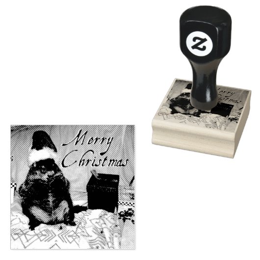 Pet Groundhog Moses Kerst Rubber Stamp Rubberstempel (Gestempeld)