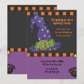 Pet Halloween Party nodiging Kaart (Voorkant / Achterkant)