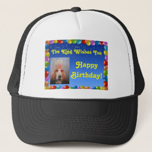 Pet Happy Birthday met Basset Hound King