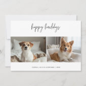 Pet Happy Howholidays Hond Foto Kerstgroeten Feestdagenkaart (Voorkant)