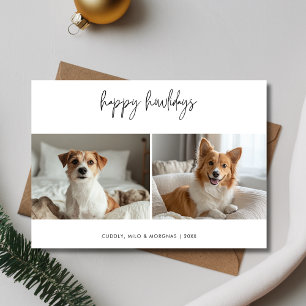 Pet Happy Howholidays Hond Foto Kerstgroeten Feestdagenkaart