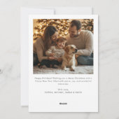 Pet Happy Howholidays Hond Kerstgroeten Foto Feestdagenkaart (Achterkant)