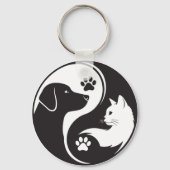 Pet Harmony Yin Yang Sleutelhanger - Zielvolle Kat (Voorkant)