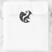 Pet Harmony Yin Yang Vinyl Sticker - Hond en Kat (Tas)