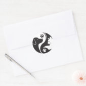 Pet Harmony Yin Yang Vinyl Sticker - Hond en Kat (Envelop)