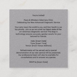 Pet Health Harmony Sticker Hond en Kat Veterinair Vierkante Visitekaartje