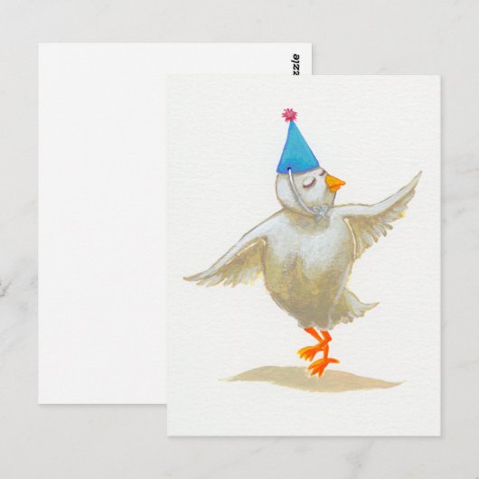 Pet heerlijk gevoel Holly dansen Briefkaart (Voorkant / Achterkant)