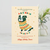 Pet Holiday Thank You Greeting Card Bedankkaart (Staand voorkant)