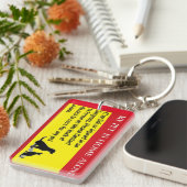 Pet home alone sleutelhanger noodkaart (Voorkant Rechts)