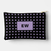 Pet hond foto naam initialen zwart paarse etui (Achterkant)