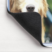 Pet hond in een auto muismat (Hoek)
