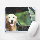 Pet hond in een auto muismat (Met muis)