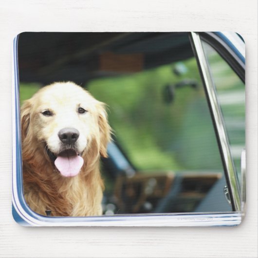 Pet hond in een auto muismat (Voorkant)