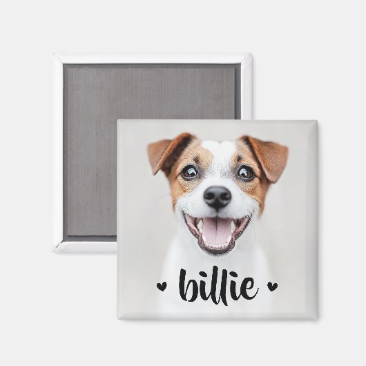 Pet hond kat naam harten magneet (Voorkant / Achterkant)