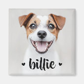 Pet hond kat naam harten magneet (Voorkant)