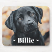 Pet hond kat naam harten muismat (Voorkant)