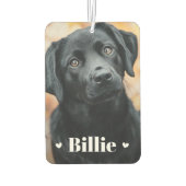 Pet hond kat naam harten twee foto's luchtverfrisser (Achterkant)