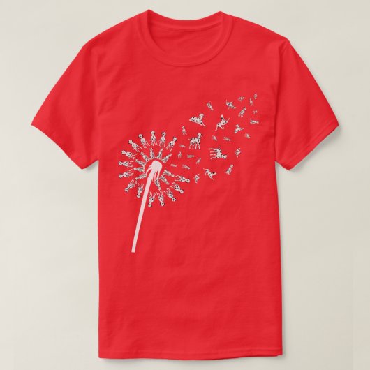 Pet Hondenliefhebber Dog Dandelion Hondenras Dalma T-shirt (Design voorkant)