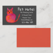 Pet Hotel boarding cat professional Visitekaartje (Voorkant / Achterkant)