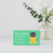 Pet Hotel boarding kennel professional Visitekaartje (Staand voorkant)