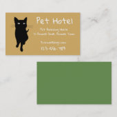 Pet Hotel boarding kennel professional Visitekaartje (Voorkant / Achterkant)