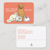 Pet House Sitter - Visitekaartje (Voorkant / Achterkant)