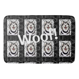 Pet Husky Pattern ... Wof! Badmat