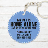 Pet ICE Safety Alert Contact Foto Aangepaste tekst Sleutelhanger