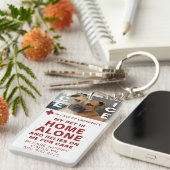 Pet ICE Safety Alert Contact Foto Sleutelhanger (Voorkant Rechts)