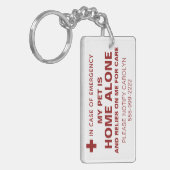 Pet ICE Safety Alert Contact Sleutelhanger (Voorkant Links)