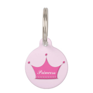  Pet ID Tag - Princess Crown Design. Huisdierpenning